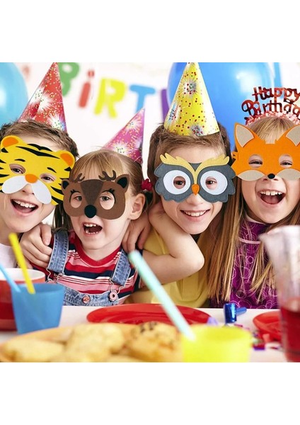 Stil 7 Göz Maskesi Komik Parti Dekorasyon Karikatür Maske Cosplay Sevimli Doğum Günü Dekor Orman Hayvan Çocuk Maskesi Pet Keçe Hayvan Şekli (Yurt Dışından) fırsatları