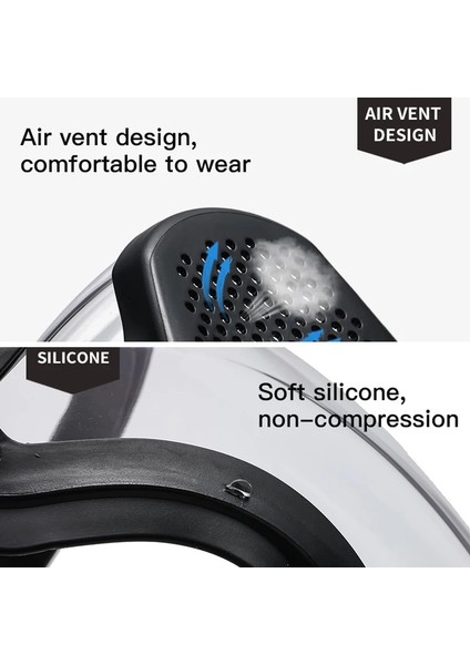 1kırmızı ve 1mavi Şeffaf Tam Yüz Kalkanı Buğu Önleyici Sıçramaya Dayanıklı Rüzgar Geçirmez Maske Güvenlik Gözlükleri Filtreli Unisex Koruma Göz Yüz Maskesi (Yurt Dışından) fiyatları