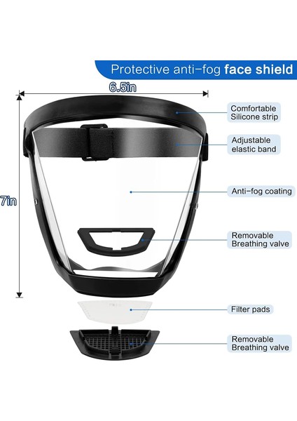 1kırmızı ve 1mavi Şeffaf Tam Yüz Kalkanı Buğu Önleyici Sıçramaya Dayanıklı Rüzgar Geçirmez Maske Güvenlik Gözlükleri Filtreli Unisex Koruma Göz Yüz Maskesi (Yurt Dışından) modelleri