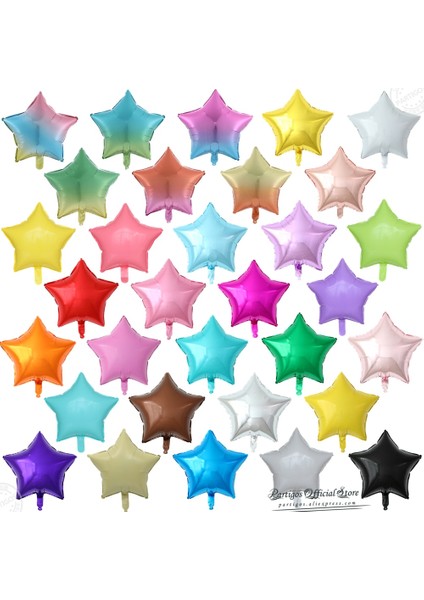 Fildişi Beyaz 10 Adet 18 Inç Degrade/macaron/saf Renk Yıldız Balonlar Düğün Doğum Günü Partisi Süslemeleri Bebek Duş Malzemeleri Folyo Helyum Globo (Yurt Dışından) fiyatları