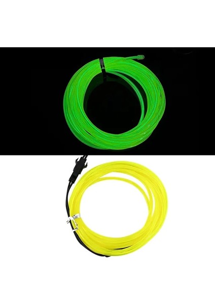 B08 1m 1m/3m/5m Glow El Tel Kablo LED Neon Işık Noel Düğün Dans Partisi Dekoru Dıy Kostümleri Giyim Karanlıkta Glow Malzemeleri (Yurt Dışından)