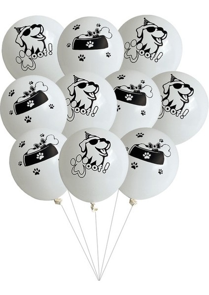 Krem 40 Adet Mix 12 ''evcil Hayvanlar Köpek Paw Lateks Balonlar Hayvan Tema Parti Dekor Çocuklar Klasik Oyuncaklar Globos Helyum Hava Şişme Toplar Tedarik (Yurt Dışından)