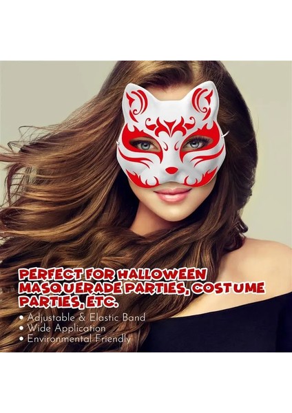 10 Adet 10/6/5/4 Adet Masquerade Kedi Yüz Maskeleri Dıy Parti Maskeleri Sahne Boyanabilir Boş Maskeler Parti Cosplay Aksesuarları (Yurt Dışından) fırsatları