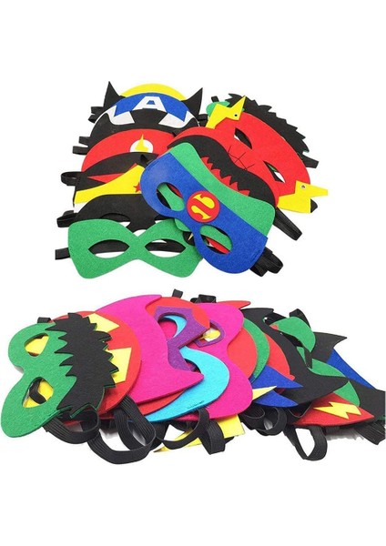 20 Adet 20 Adet Süper Kahraman Örümcek Adam Hulk Maskesi Parti Favor Keçe ve Elastik Maskeler Doğum Günü Partisi Hediyeler Masquerade Cosplay Göz Maskeleri Hediyeler (Yurt Dışından)
