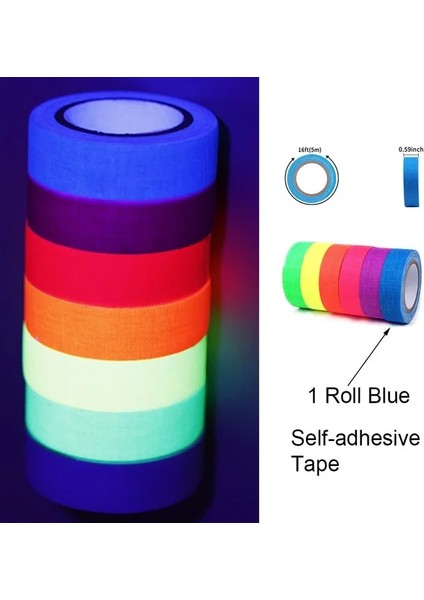 1 Adet Mavi Bant Blacklight Neon Ruj Yüz ve Vücut Boyası Karanlıkta Glow Uv Reaktif Light Up Clubbing Kostüm Makyaj Uv Glow Parti Malzemeleri (Yurt Dışından)