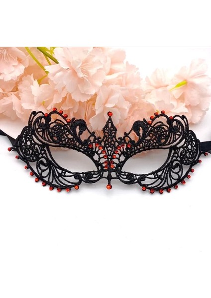 Stil 4 Parti Maskesi Altın Gümüş Dantel ve Matkap Bayan Yarım Yüz Maskesi Masquerade Partileri (Yurt Dışından)