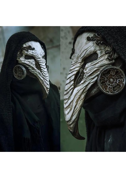 Yeşil Steampunk Kuş Gaga Maskesi Cosplay Veba Doktor Anime Cadılar Bayramı Lateks Kask Mascarillas Maskeleri Karnaval Parti Kostüm Sahne (Yurt Dışından) fiyatları