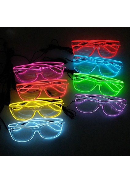 Çift Renk 1 Ses Aktif Yepyeni Neon LED Ampuller Işıldayan Parlayan Gözlük Karnaval Dekor El Tüp Rave Kostüm Partisi Için Soğuk Işık Köpüklü Gözlük (Yurt Dışından) fiyatları
