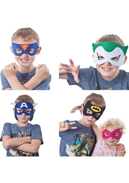 20 Adet 20 Adet Süper Kahraman Örümcek Adam Hulk Maskesi Parti Favor Keçe ve Elastik Maskeler Doğum Günü Partisi Hediyeler Masquerade Cosplay Göz Maskeleri Hediyeler (Yurt Dışından)