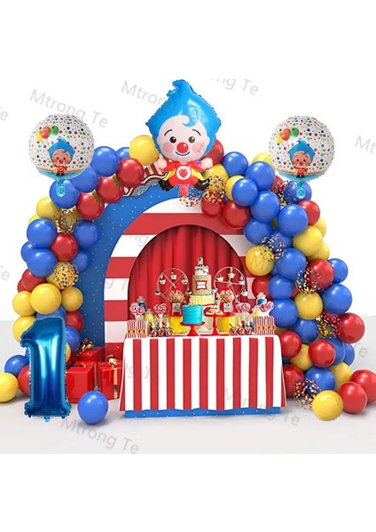 Nane Yeşili 1 Takım Plim Palyaço Folyo Numarası Balonlar Mavi Lateks Hava Globos Çocuk Bebek Duş Doğum Günü Partisi Süslemeleri Çocuklar Şişme Oyuncaklar (Yurt Dışından)