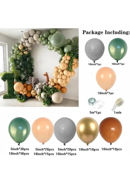 155 Adet Balon Seti Balonlar Kemerler Çerçeve Seti Süslemeleri Masa Standı Balonlar Aksesuarları Düğün Mutlu Doğum Günü Partisi Süslemeleri Çocuklar Için Araçlar (Yurt Dışından)