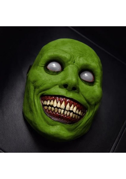 Cadılar Bayramı Maskesi B 2021 Yeni Cadılar Bayramı Maskesi Çünkü Exorcist Korku Gülümseme Yeşil Yüz Beyaz Göz Iblis Maskesi Cadılar Bayramı Maskesi (Yurt Dışından)