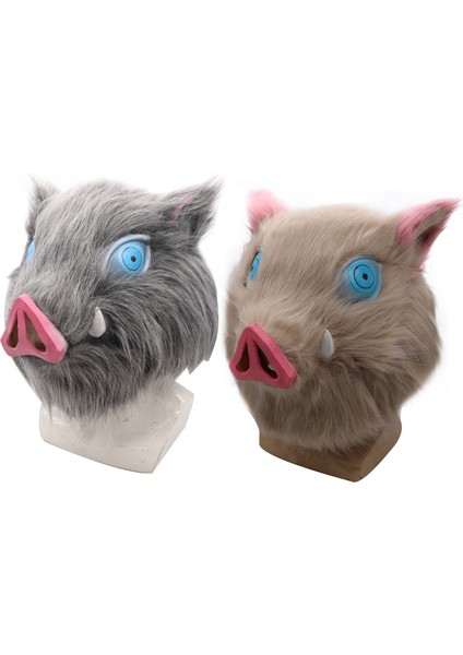B Inosuke Hashibira Maske Kask Iblis Avcısı Kimetsu Hiçbir Yaiba Cosplay Hood Saç Domuz Maskesi Şapkalar Cadılar Bayramı Karnaval Kostüm Prop (Yurt Dışından) fiyatları