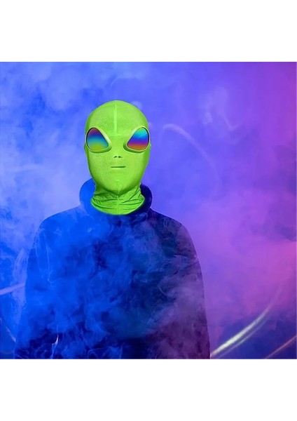 Açık Gri Cadılar Bayramı Uzaylı Maskesi Et Için Alien Cosplay Kostüm Cadılar Bayramı Partisi, Yetişkinler Için Alien 3D Tam Yüz Maskesi Nötr Bir Boyut (Yurt Dışından) modelleri