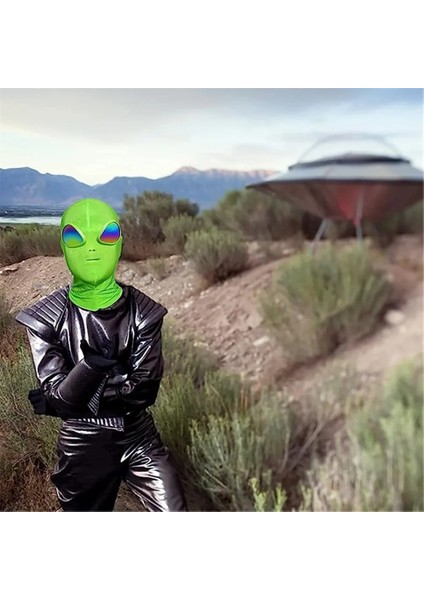 Açık Gri Cadılar Bayramı Uzaylı Maskesi Et Için Alien Cosplay Kostüm Cadılar Bayramı Partisi, Yetişkinler Için Alien 3D Tam Yüz Maskesi Nötr Bir Boyut (Yurt Dışından) fırsatları