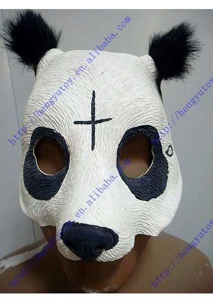 Panda Maskesi Sıcak Satış Hayvan Lateks Maske Keçi Maskesi Gerçekçi Kadın Erkek Maskesi Uzaylı Maskeleri Yetişkin Için Cadılar Bayramı Kostüm (Yurt Dışından)