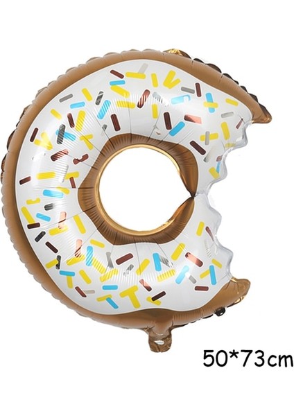Donuts Beyaz Renkli Şeker Folyo Balonlar Lolipop Helyum Balonları Bebek Duş Doğum Günü Düğün Parti Malzemeleri Noel Dekorasyon Globos (Yurt Dışından) fiyatları