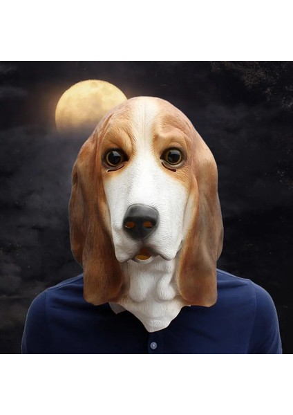 Stil 1 Karnaval Maskesi Cadılar Bayramı Cosplay Komik Hayvan Başlık Lateks Hayvan Maskesi Köpek Kafası Komik Korkunç Prop Görselleştirme (Yurt Dışından) modelleri
