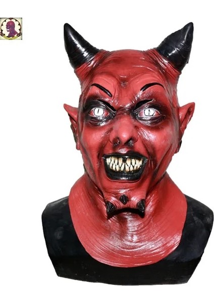 Stil 9 Boynuz Şeytan Şeytan Lateks Maske Gerçekçi Krampus Şeytan Maskesi Noel Kostüm Şapkalar Parti Korkunç Sahne (Yurt Dışından)