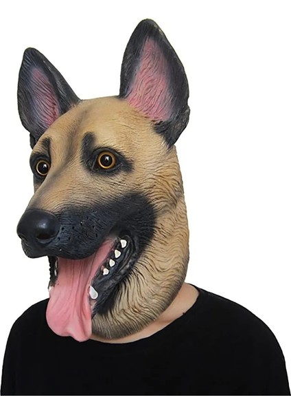 Altın Köpek Kafa Maskesi Cadılar Bayramı Partisi Köpek Kostüm Maskeleri Super Bowl Underdog Kostüm Lateks Hayvan Kafa Maskesi (Yurt Dışından) modelleri
