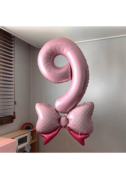 Resim Olarak 40 Inç Macaron Inci Mavi Pembe Numarası Folyo Balon 0-9 Erkek ve Kız Doğum Günü Partisi Bebek Duş Düğün Dekorasyon Malzemeleri (Yurt Dışından)