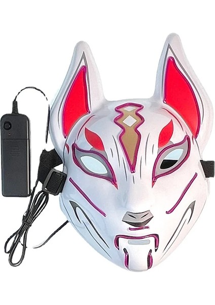 Sarı Cadılar Bayramı Neon LED Tasfiye Maskesi Masque Masquerade Parti Maskeleri Karanlıkta Işık Aydınlık Komik Maskeler Cosplay Kostüm Malzemeleri (Yurt Dışından) fırsatları