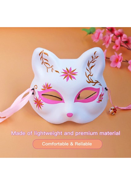 Tip 2 Parti Maskesi Cadılar Bayramı Sevimli Hayvan Tilki Maskeleri Cadılar Bayramı Kostüm Sahne Cosplay Kabuki Masquerade Parti Malzemeleri Cadılar Bayramı Dekorasyon (Yurt Dışından) fırsatları