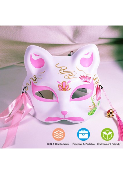 Tip 2 Parti Maskesi Cadılar Bayramı Sevimli Hayvan Tilki Maskeleri Cadılar Bayramı Kostüm Sahne Cosplay Kabuki Masquerade Parti Malzemeleri Cadılar Bayramı Dekorasyon (Yurt Dışından) indirimleri
