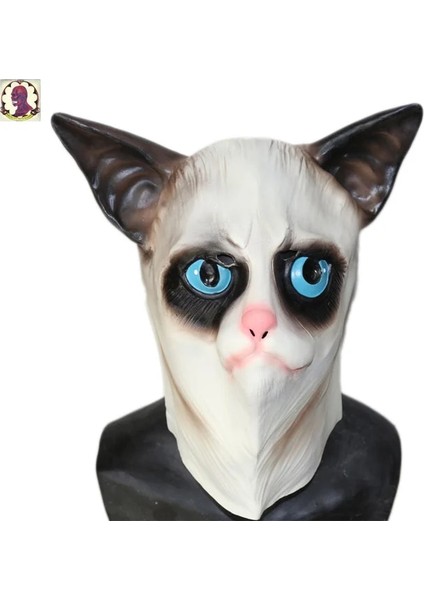 Kedi Maskesi Sıcak Satış Hayvan Lateks Maske Keçi Maskesi Gerçekçi Kadın Erkek Maskesi Uzaylı Maskeleri Yetişkin Için Cadılar Bayramı Kostüm (Yurt Dışından)