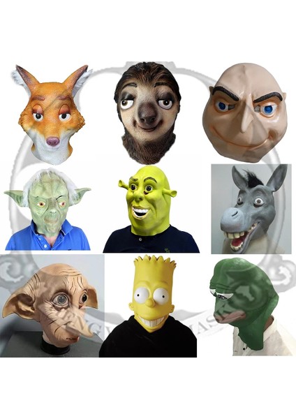 Gru Maskesi Cosplay Dobby Elfin Lateks Maske Shrek Eşek Maskeleri Karikatür Film Kahramanı Cosplay Maske Çocuk Parti Cadılar Bayramı Maskesi (Yurt Dışından) fiyatları