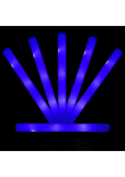 Mavi 10 Adet 10/20 Adet Toplu Renkli LED Parlayan Çubuklar Rgb LED Parlayan Köpük Sopa Tezahürat Tüp Koyu Işık Doğum Günü Düğün Parti Malzemeleri (Yurt Dışından)