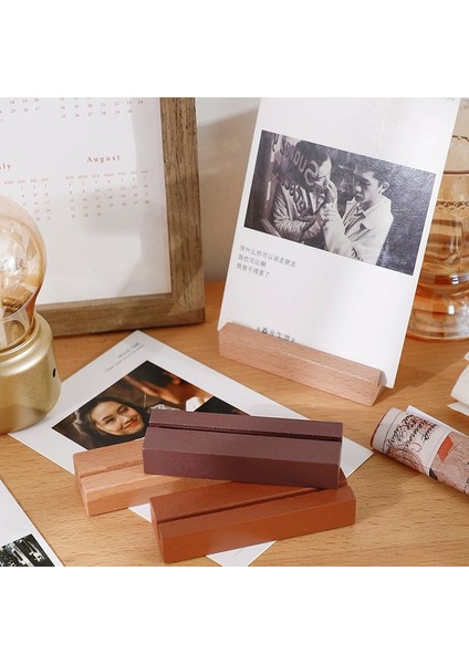 Yeşil 1 Adet Doğal Ahşap Fotoğraf Tutucu Düğün Dekorasyon Masa Numarası Tutucu Mesaj Kartı Placecard Kartpostal Ev Ofis Okul Için Standı (Yurt Dışından) fiyatları