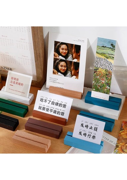 Yeşil 1 Adet Doğal Ahşap Fotoğraf Tutucu Düğün Dekorasyon Masa Numarası Tutucu Mesaj Kartı Placecard Kartpostal Ev Ofis Okul Için Standı (Yurt Dışından) modelleri