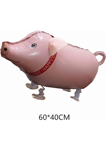 Domuz Yürüyüş Hayvan Helyum Balon Sevimli Kedi/köpek/dinozor Folyo Balon Doğum Günü Partisi Süslemeleri Çocuklar Bebek Duş Hediye Oyuncak Hava Globos (Yurt Dışından)
