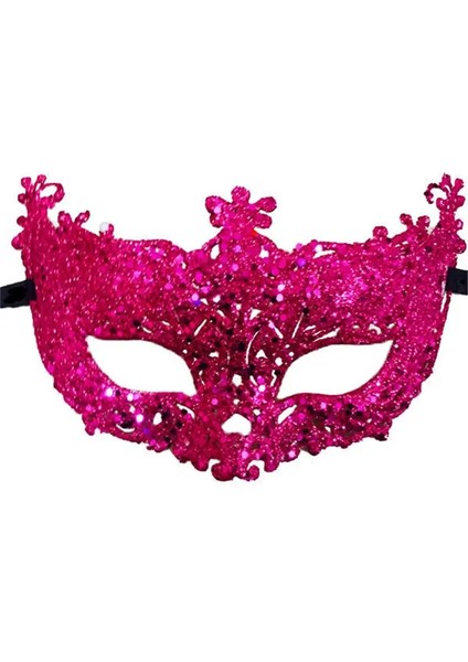 Bir Prenses Venedik Maskesi Noel Partisi Topu Maskesi Cadılar Bayramı Masquerade Performansı Yarım Yüz Tilki Payet Kadın Kız Maskesi U2 (Yurt Dışından)