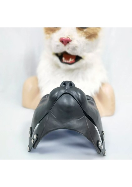 Kedi Dıy Hayvan Hareketli Ağız Boş Maske Kalıbı Dıy El Yapımı Kendi Cadılar Bayramı Maskesi Kalıbınızı, Yarı Mamul Ürünü (Yurt Dışından) modelleri