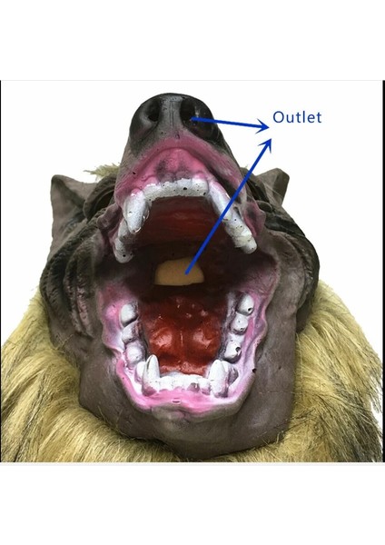 Bir Cadılar Bayramı Korku Kurt Pençesi Süslü Elbise Kauçuk Saç Kurt Başkanı Eldiven Kurtadam Lateks Maske Unisex Cosplay Parti Hayvan Maskesi (Yurt Dışından) modelleri