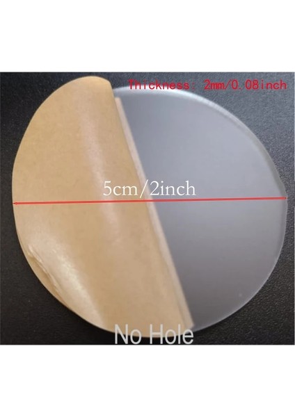 5 cm Hiçbir Delik 50 Adet Boş Buzlu Akrilik Yuvarlak Düğün Yeri Kartı W/h Hediye Etiketi Için Delik Daire Levha Dıy Zanaat Sanat Boyama Anahtarlık Parti Dekor (Yurt Dışından)