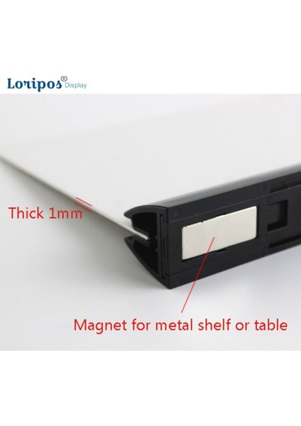 Temizle 1-2mm Boşluk Pleksiglas Tutucu Manyetik Yuva Tabanı Etiket Klipsli Pleksiglas Standı Akrilik Panelleri Sabitleyin Pleksiglas Levhalar (Yurt Dışından)
