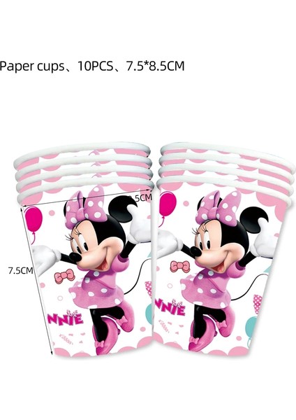 6 Adet Patlamış Mısır Kutusu Disney Minnie Mouse Doğum Günü Partisi Süslemeleri Minnie Sofra Fincan Plaka Balonlar Zemin Bebek Duş Doğum Günü Partisi Malzemeleri (Yurt Dışından) fiyatları