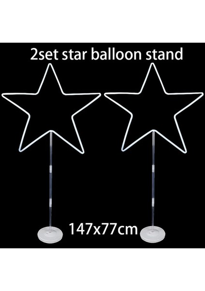 2 Takım Yıldız Standı 1 Takım Dıy Soru Işareti Balon Standı Çerçeve Cinsiyet Ortaya Parti Malzemeleri Balon Sütun Yapısı Çocuklar Bebek Duş Doğum Günü Dekor (Yurt Dışından)
