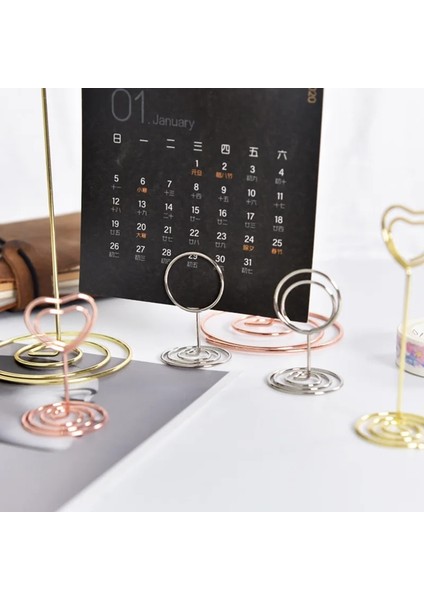 220MM Lolipop 10 Adet Gül Altın 10 Adet Metal Yer Kartı Sahipleri Düğün Masa Numarası Adı Burcu Düğün Doğum Günü Partisi Için Standı Ev Dekorasyon Fotoğraf Klip Standı (Yurt Dışından) fiyatları