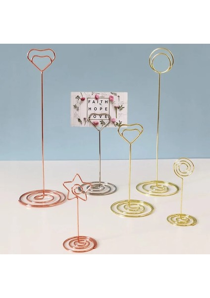 220MM Lolipop 10 Adet Gül Altın 10 Adet Metal Yer Kartı Sahipleri Düğün Masa Numarası Adı Burcu Düğün Doğum Günü Partisi Için Standı Ev Dekorasyon Fotoğraf Klip Standı (Yurt Dışından) fırsatları