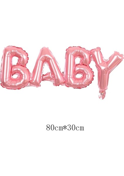 Mavi Bebek Harfleri Yay Bebek Kız Pembe Balon Seti 32 Inç Pembe Nokta Numaralandırma Balon Arabası Helyum Topu 1. Doğum Günü Partisi Süslemeleri Bebek Duş (Yurt Dışından)