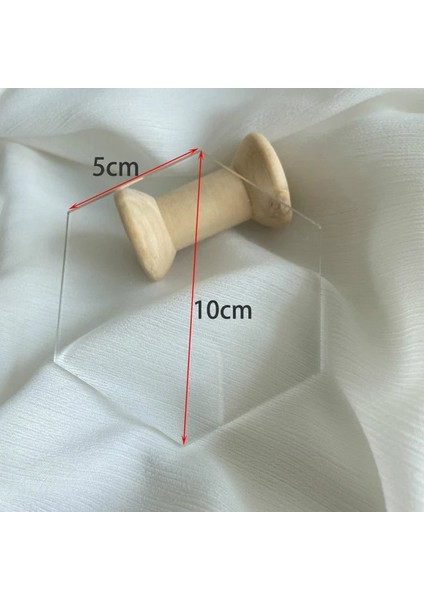10 cm 20 Adet 8 cm Altıgen Şeffaf Akrilik Levha Boş Kiremit Oturma Kartı Düğün Ziyafet Boş Isim Masa Numarası Kartı Çocuk Dıy Boyalı Kart (Yurt Dışından)
