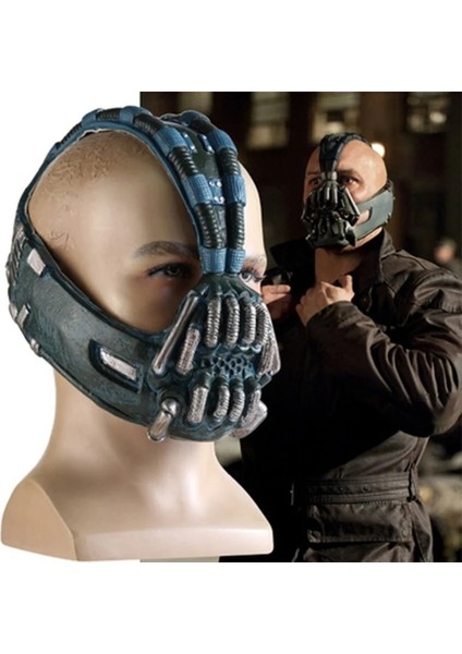 Stil 1 Bane Maskesi Lateks Cosplay Maske Kara Şövalye Cosplay Yetişkin Boyutu Alt Yarım Yüz Cadılar Bayramı Partisi Cosplay (Yurt Dışından) fiyatları