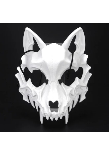 Beyaz-C Cadılar Bayramı Şeytan Maskesi Kurt Adam Kafatası Maskesi Kostümleri Anime Cosplay Maske Yüz Şapkalar Korku Sahne Parti Cadılar Bayramı Dekorasyon (Yurt Dışından)