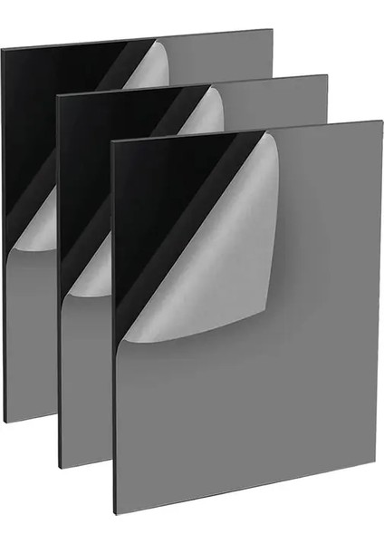 Siyah 1.8mm 10.2X15.2 cm 10 Adet Arch Altın/gümüş Ayna Akrilik Boş Stok Levha Düğün Işareti Dıy Masa Numarası Kart Ekran Projesi, Zanaat, Fotoğraf Kurulu (Yurt Dışından)