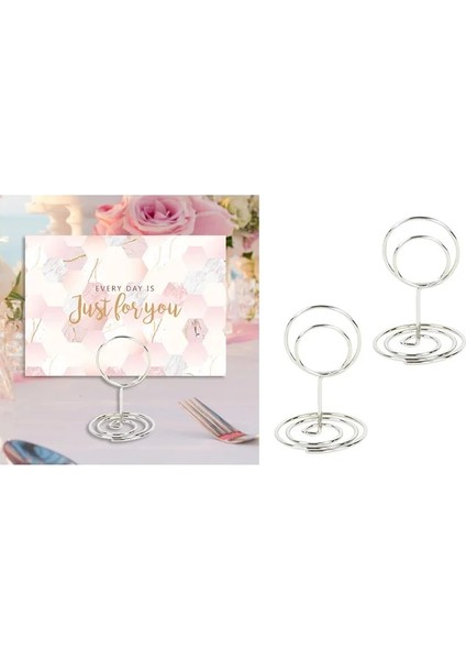 Gümüş Yuvarlak 10 Adet Düğün Kalp Şekli Metal Yer Kartı Sahipleri Masa Numarası Düğün Doğum Günü Partisi Ev Dekor Için Standı Fotoğraf Mesaj Klipleri (Yurt Dışından)