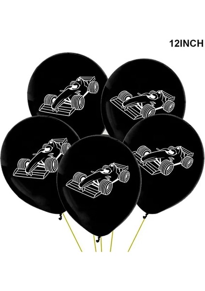 5 Adet 12 Inç Siyah Beyaz Yarış Bayrağı Lateks Balonlar Flama Banner Damalı Yarış Arabası Temalı Parti 3th 4th 5th Doğum Günü Partisi Tedarikçisi (Yurt Dışından)